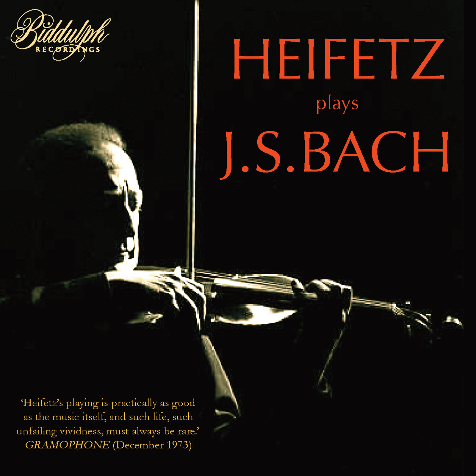 Picture of Jascha Heifetz; Los Angeles Philharmonic; Alfred Wallenstein - Jascha Heifetz plays J. S. Bach