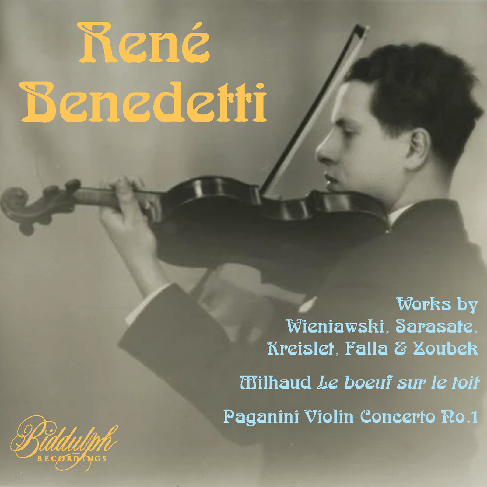 Picture of Rene Benedetti; Maurice Faure; Jean Wiener; Joseph Benvenuti; Lamoureux Orchestra; Eugene Bigot - Rene Benedetti
