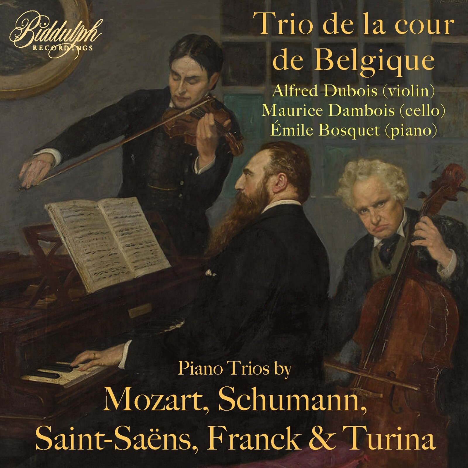 Picture of Trio de la Cour de Belgique; Alfred Dubois; Fernand Goeyens - Trio de la Cour de Belgique plays Piano Trios by Mozart, Schumann, Saint-Saens, Franck & Turina