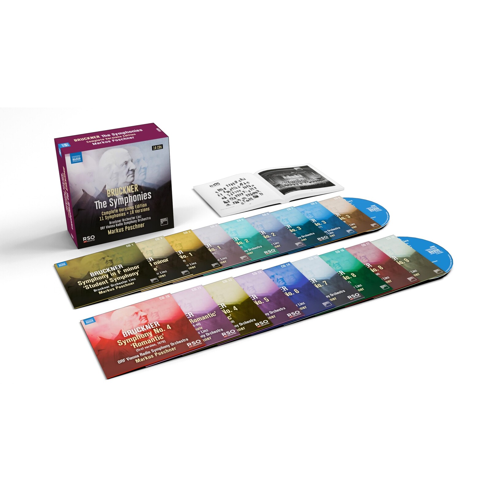 Picture of Bruckner Orchester Linz; ORF Vienna Radio Symphony Orchestra; Markus Poschner - Anton Bruckner: The Symphonies (Complete Versions Edition: 11 Symphonies - 18 Versions)