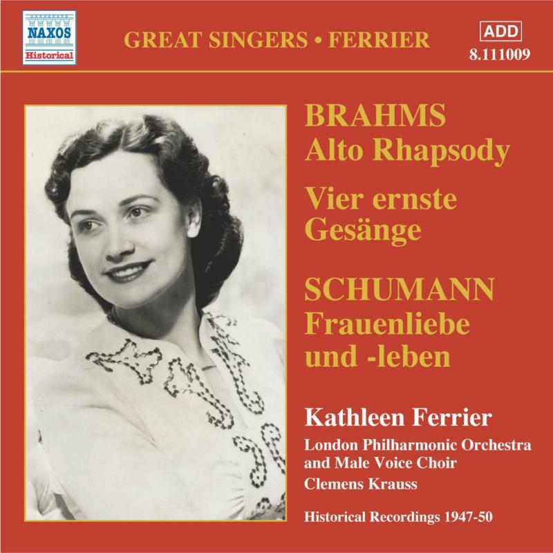 Picture of Ferrier:Lpo:Krauss 1947-50 - BRAHMS: Alto Rhapsody / SCHUMANN: Frauenliebe und leben