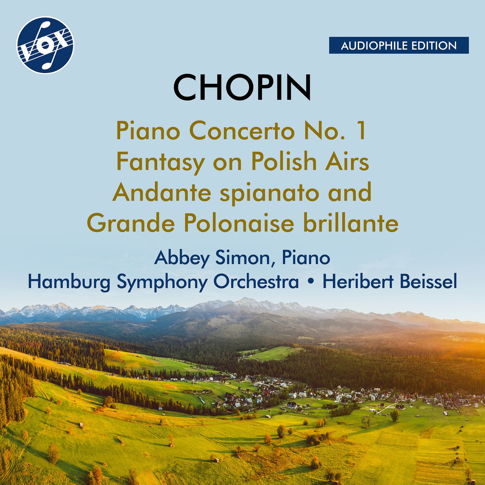 Picture of Hamburg Symphony Orchestra; Abbey Simon - Fryderyk Chopin: Piano Concerto No. 1, Fantasy on Polish Airs & Andante spianato and Grande Polonaise brillante
