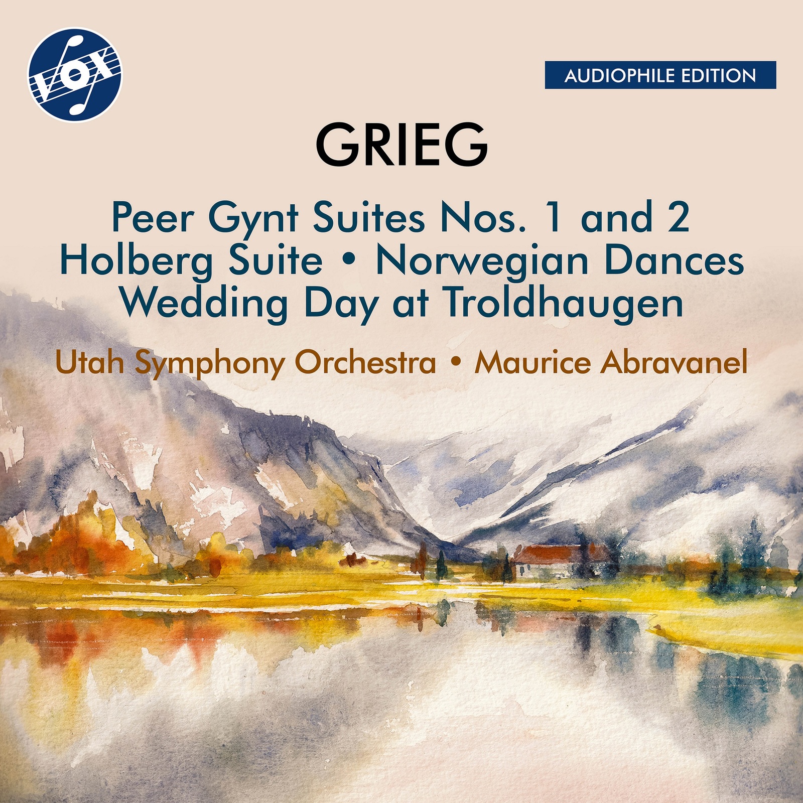Picture of Utah Symphony Orchestra; Maurice Abravanel - Edvard Grieg: Peer Gynt Suites Nos. 1 & 2; Holberg Suite; Norwegian Dances; Wedding Day at Troldhaugen