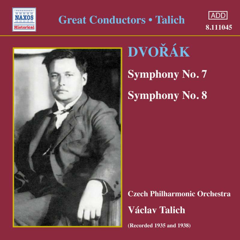 Picture of Czech Phil Orc:Vaclav Talich - DVORAK: Symphonies 7 and 8