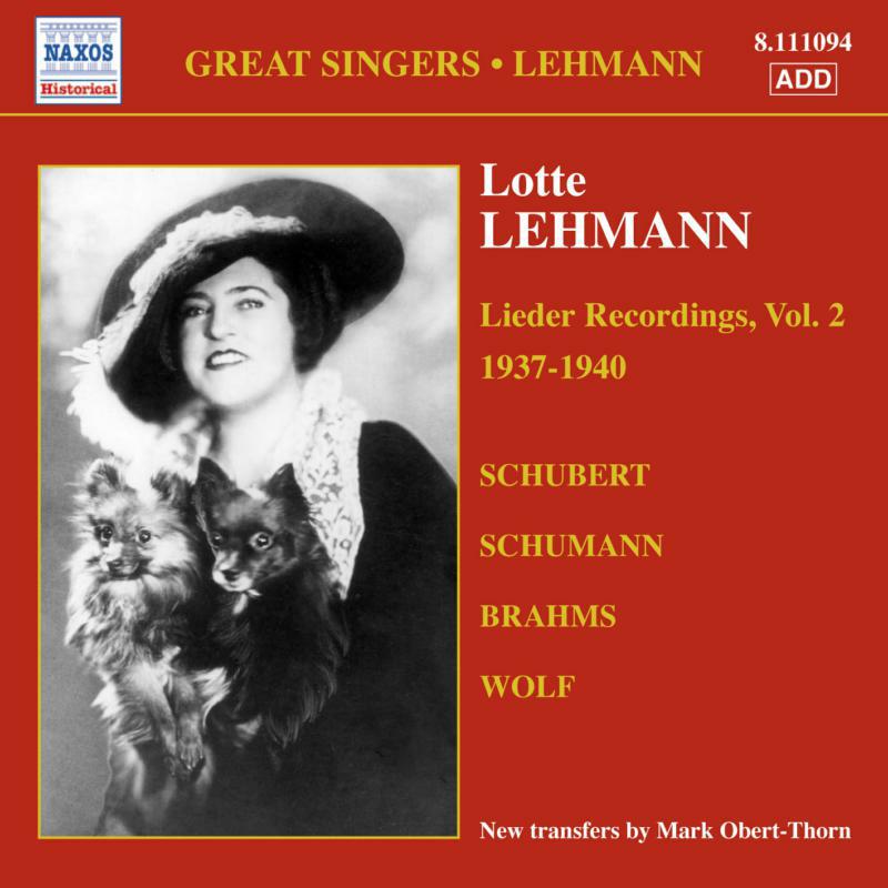 Picture of Lotte Lehmann - LEHMANN, Lotte: Lieder Recordings, Vol. 2