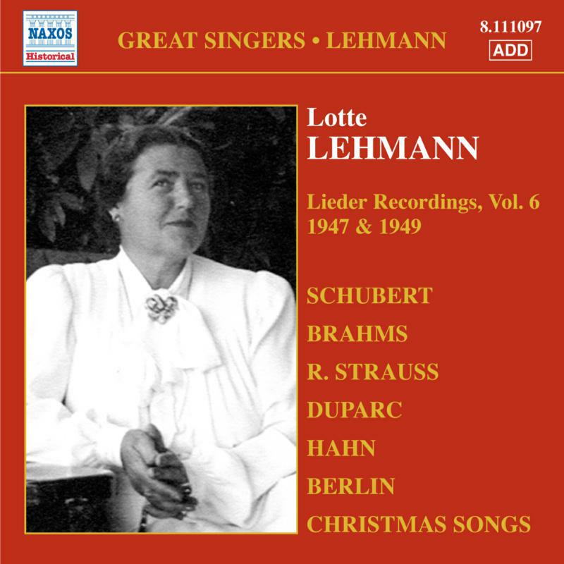 Picture of Lehmann - Lotte Lehmann: Vol. 5