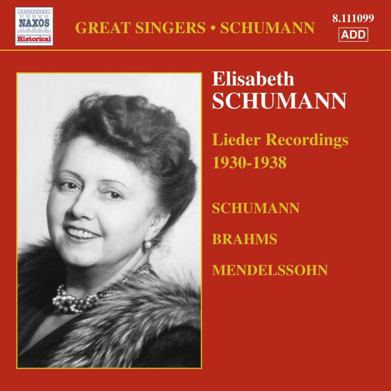 Picture of Elisabeth Schumann - SCHUMANN, Elizabeth: Brahms / Mendelssohn / Schumann: Lieder