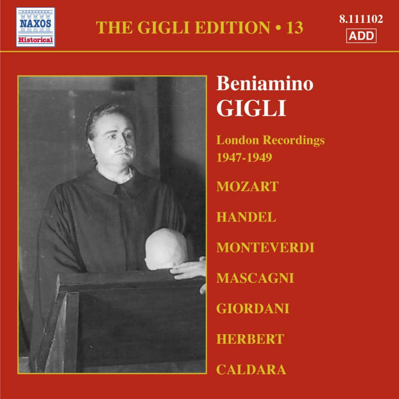 Picture of Beniamino Gigli - GIGLI, Beniamino: London Recordings