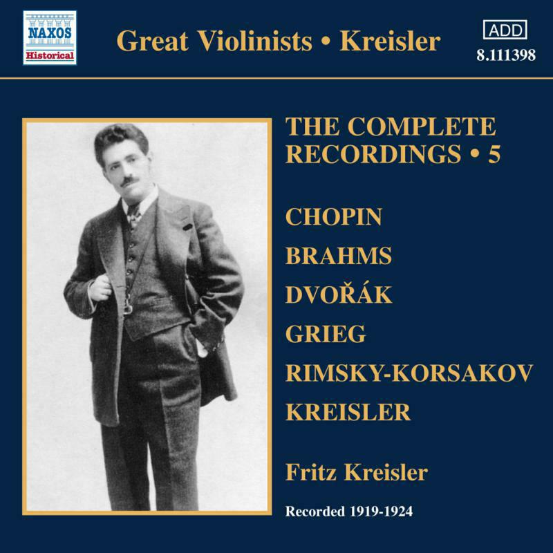 Picture of Fritz Kreisler - Kreisler Complete Recordings Vol. 5