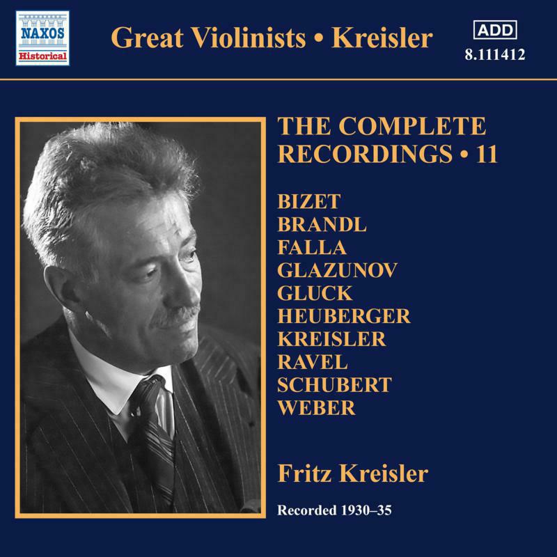 Picture of Fritz Kreisler - Fritz Kreisler: The Complete Recordings, Vol. 11