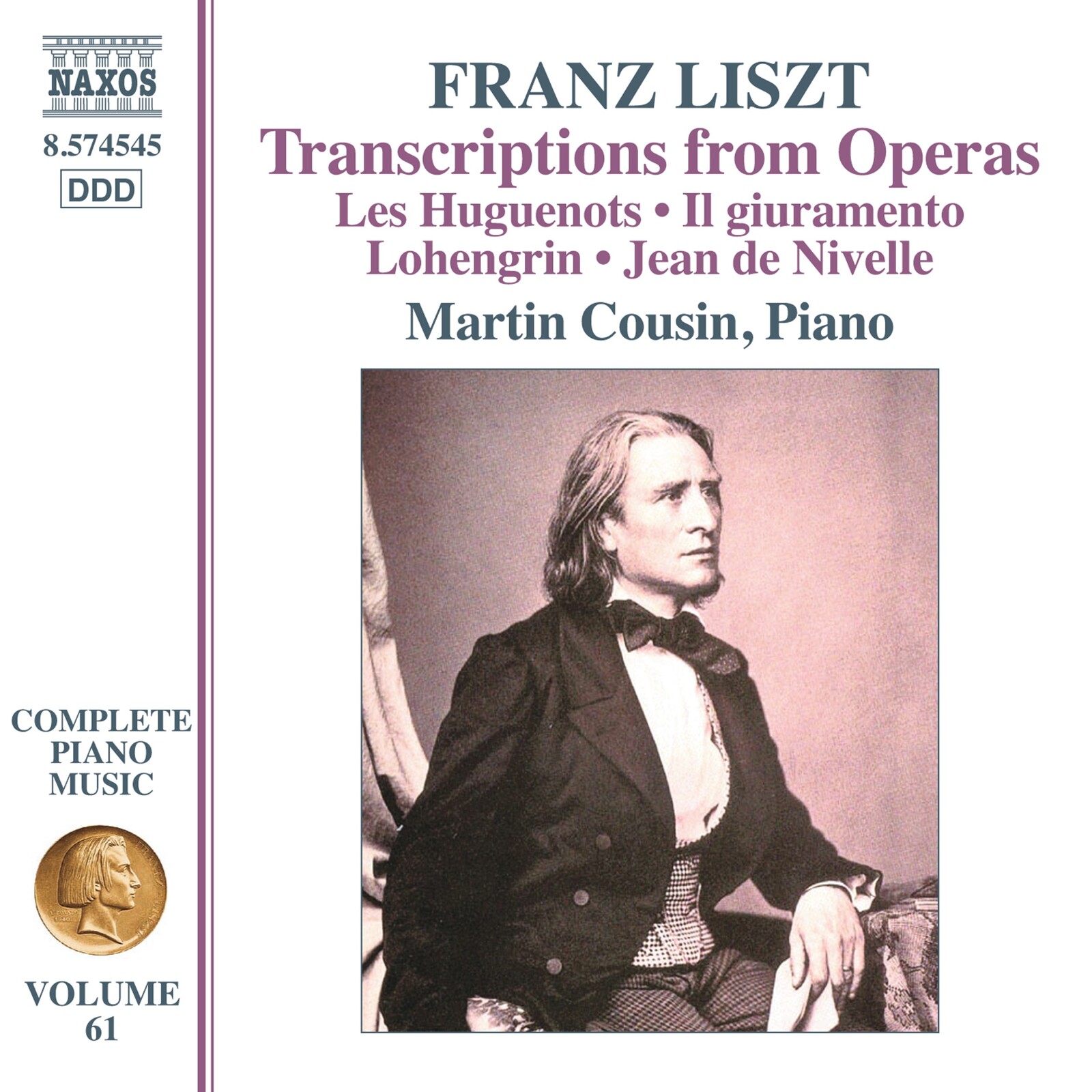 Picture of Martin Cousin - Franz Liszt: Complete Piano Music, Vol. 61 (Transcriptions from Operas)