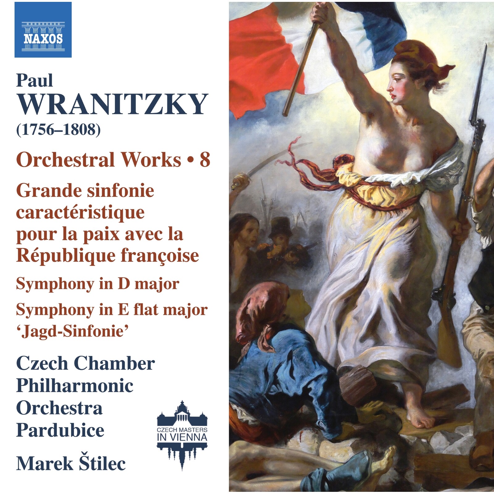 Picture of Czech Chamber Philharmonic Orchestra Pardubice; Marek Stilec - Paul Wranitzky: Orchestral Works, Vol. 8