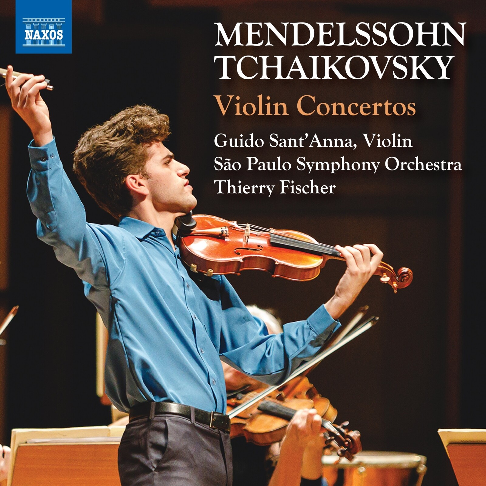 Picture of Guido Sant'Anna; Sao Paulo Symphony Orchestra; Thierry Fischer - Felix Mendelssohn & Pyotr Il'yich Tchaikovsky: Violin Concertos