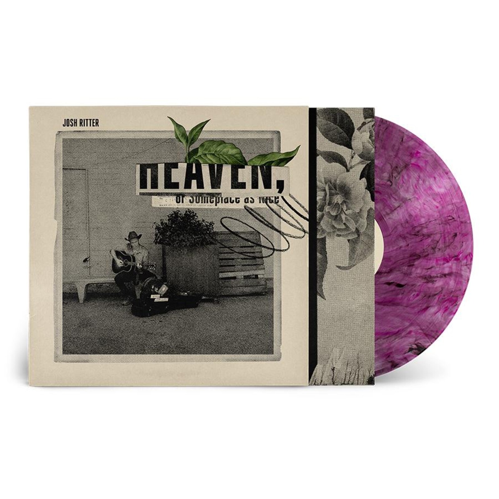 Picture of Josh Ritter - Heaven, Or Someplace As Nice (Transparent Strawberry with Black Swirl)