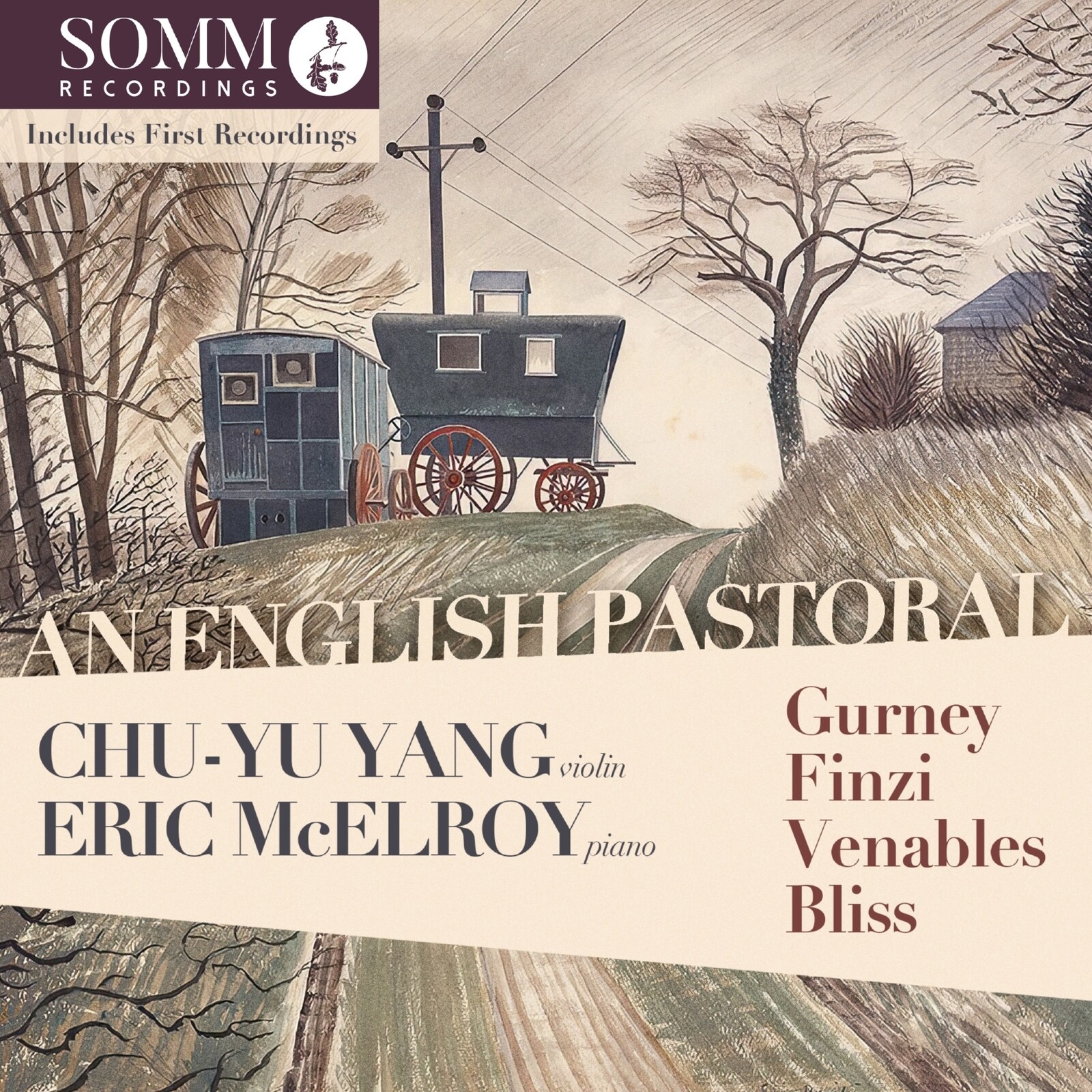 Picture of Chu-Yu Yang; Eric McElroy - An English Pastoral (Ivor Gurney; Gerald Finzi; Ian Venables; Arthur Bliss)