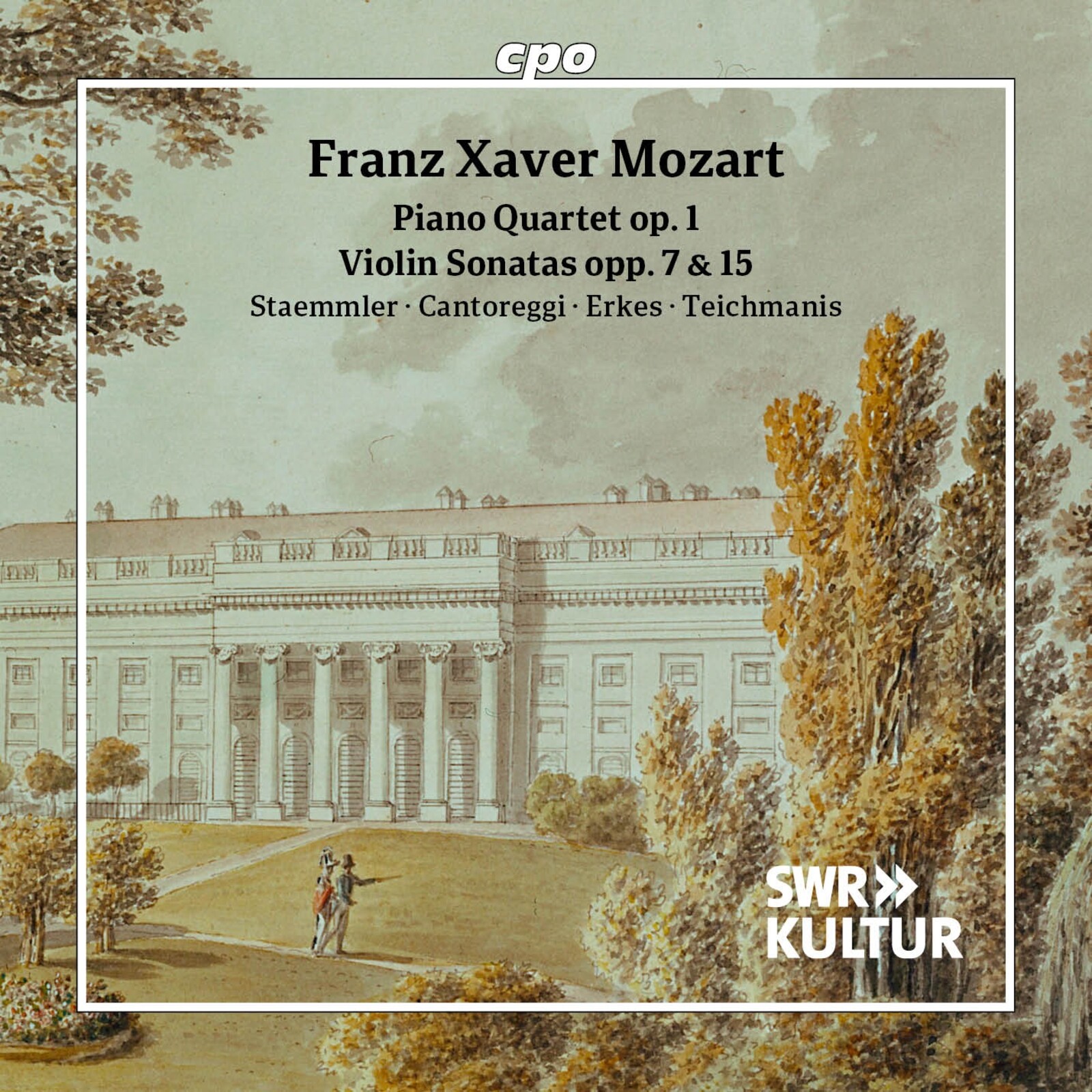 Picture of Hansjacob Staemmler; Muriel Cantoreggi; Johannes Erkes; Juris Teichmanis - Franz Xaver Mozart: Piano Quartet, Op. 1; Violin Sonatas, Opp. 7 & 15