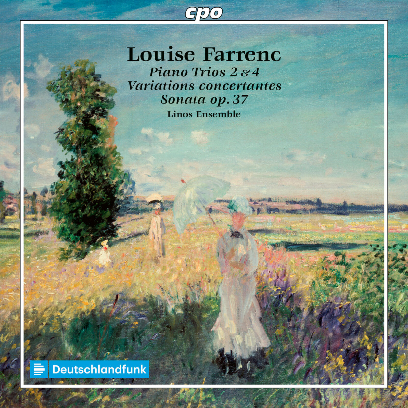 Picture of Linos Ensemble - Louise Farrenc: Piano Trios Nos. 2 & 4; Variations concertantes; Violin Sonata No. 1, Op. 37