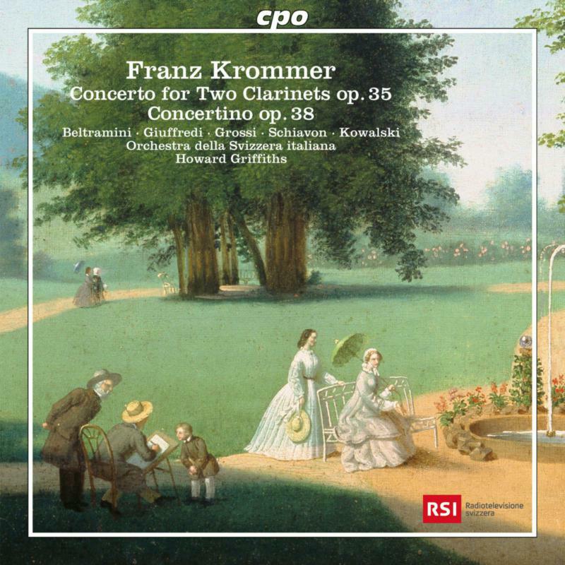 Picture of Paolo Beltramini; Corrado Giuffredi; Bruno Grossi; Marco Schiavon; Robert Kowalski; Orchestra della Svizzera italiana; Howard Griffiths - Franz Krommer: Concerto for Two Clarinets Op. 35; Concertino for Flute, Oboe, Violin & Strings Op. 38