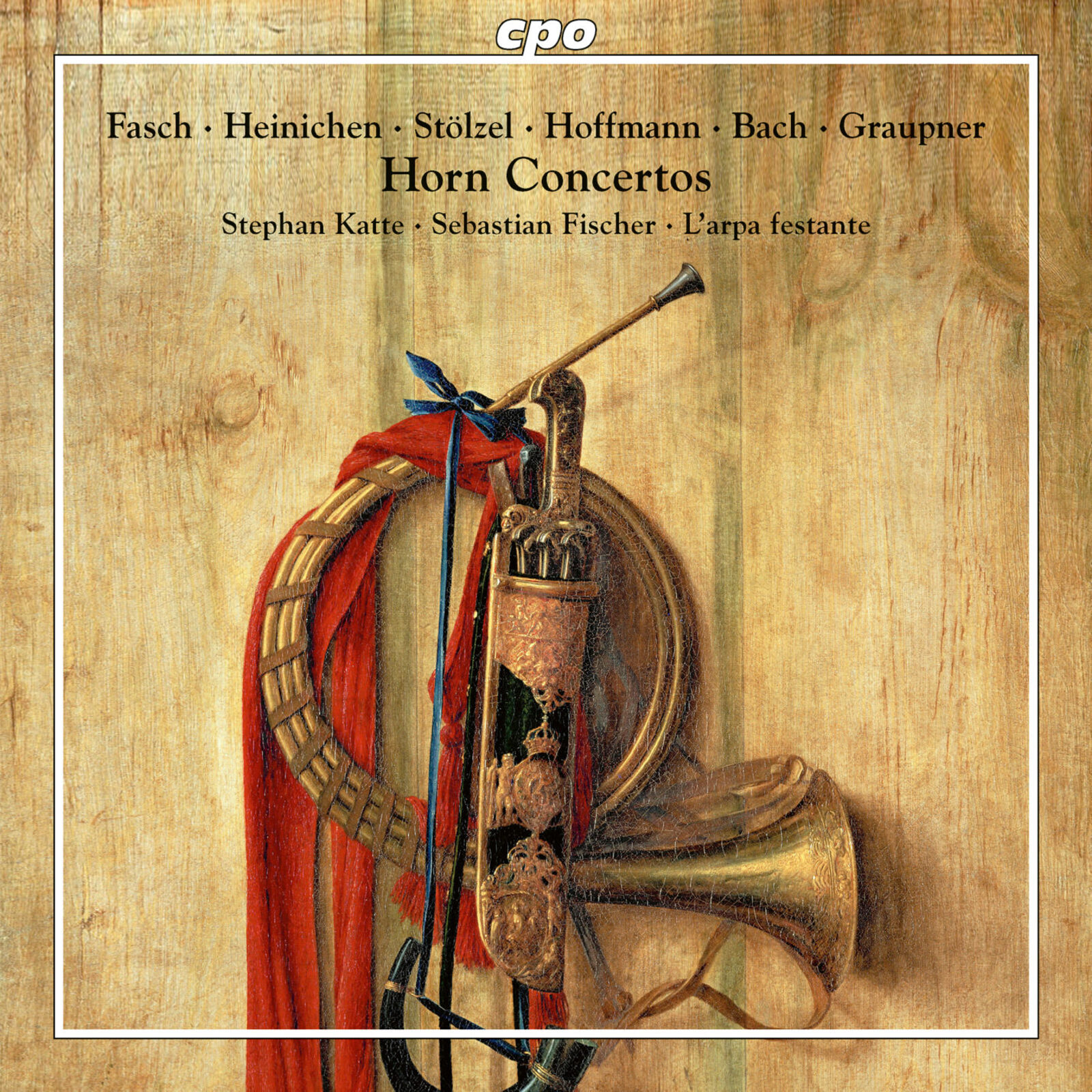 Picture of Stephan Katte; Sebastian Fischer; L'arpa festante; Rien Voskuilen - Fasch; Heinichen; Stolzel; Hoffmann; Bach; Graupner: Horn Concertos