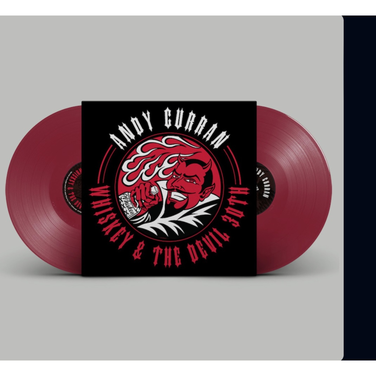 Picture of Andy Curran - Whiskey & The Devil 30th (Cherry Red Vinyl)