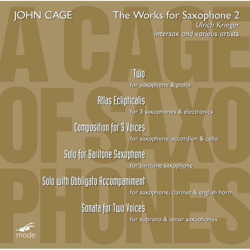 Picture of Ulrich Krieger - John Cage: Cage Edition 35?A Cage Of Saxophones 2