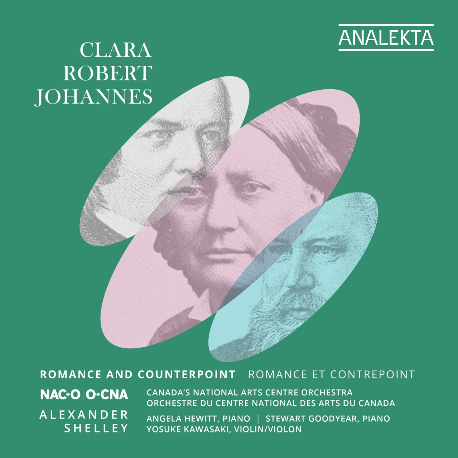 Picture of Canada's National Arts Centre Orchestra; Alexander Shelley; Angela Hewitt; Stewart Goodyear; Yosuke Kawasaki - Clara, Robert, Johannes: Romance and Counterpoint