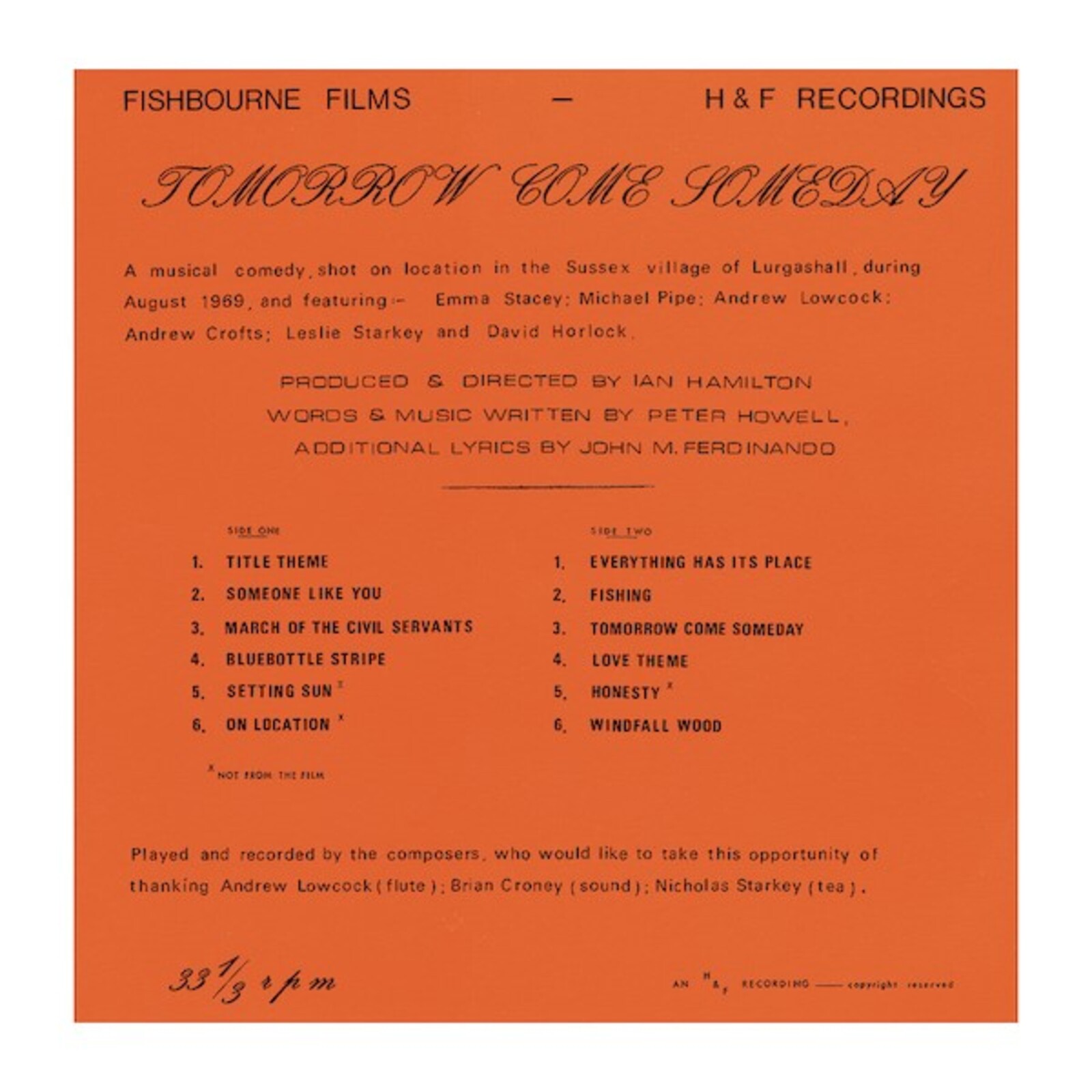 Picture of Peter Howell and John Fernando - Tomorrow Come Someday