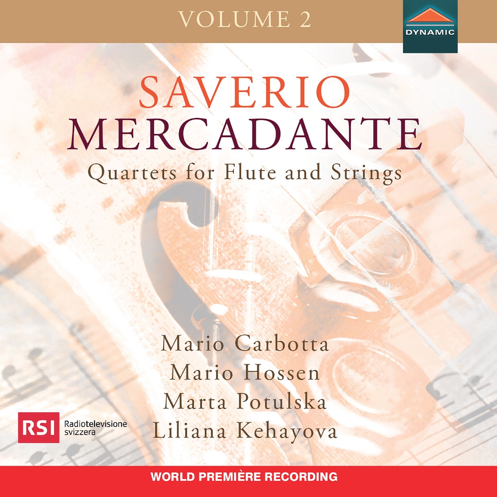 Picture of Mario Carbotta; Mario Hossen; Marta Potulska; Liliana Kehayova - Saverio Mercadante: Quartets for Flute and Strings, Vol. 2