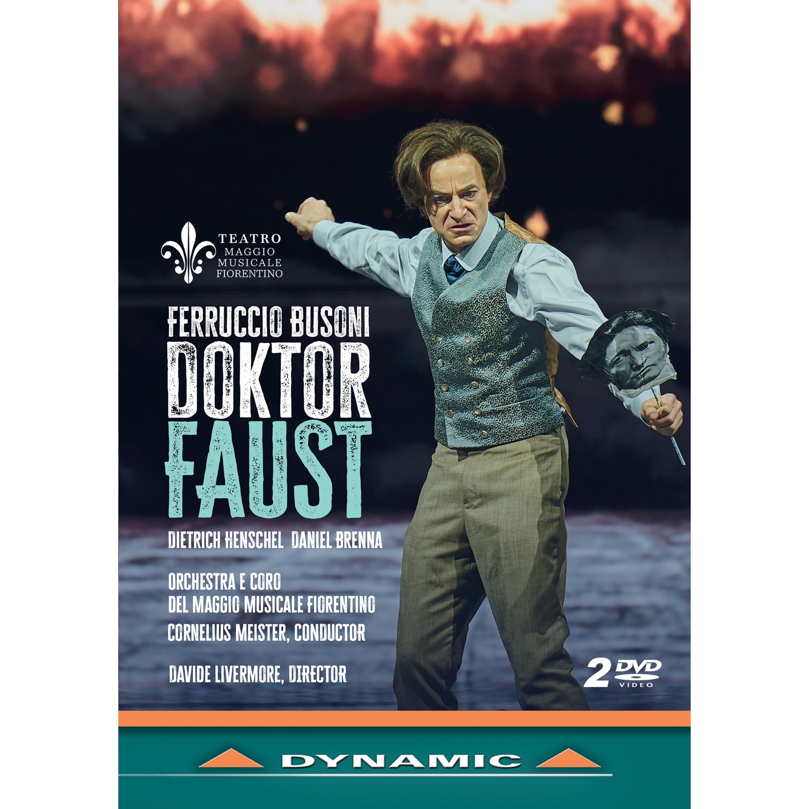 Picture of Dietrich Henschel; Daniel Brenna; Wilhelm Schwinghammer; Joseph Dahdah; Olga Bezsmertna; Florian Stern; Lorenzo Fratini; Davide Livermore; Orchestra e Coro del Maggio Musicale Fiorentino; Cornelius Meister - Ferruccio Busoni: Doktor Faust