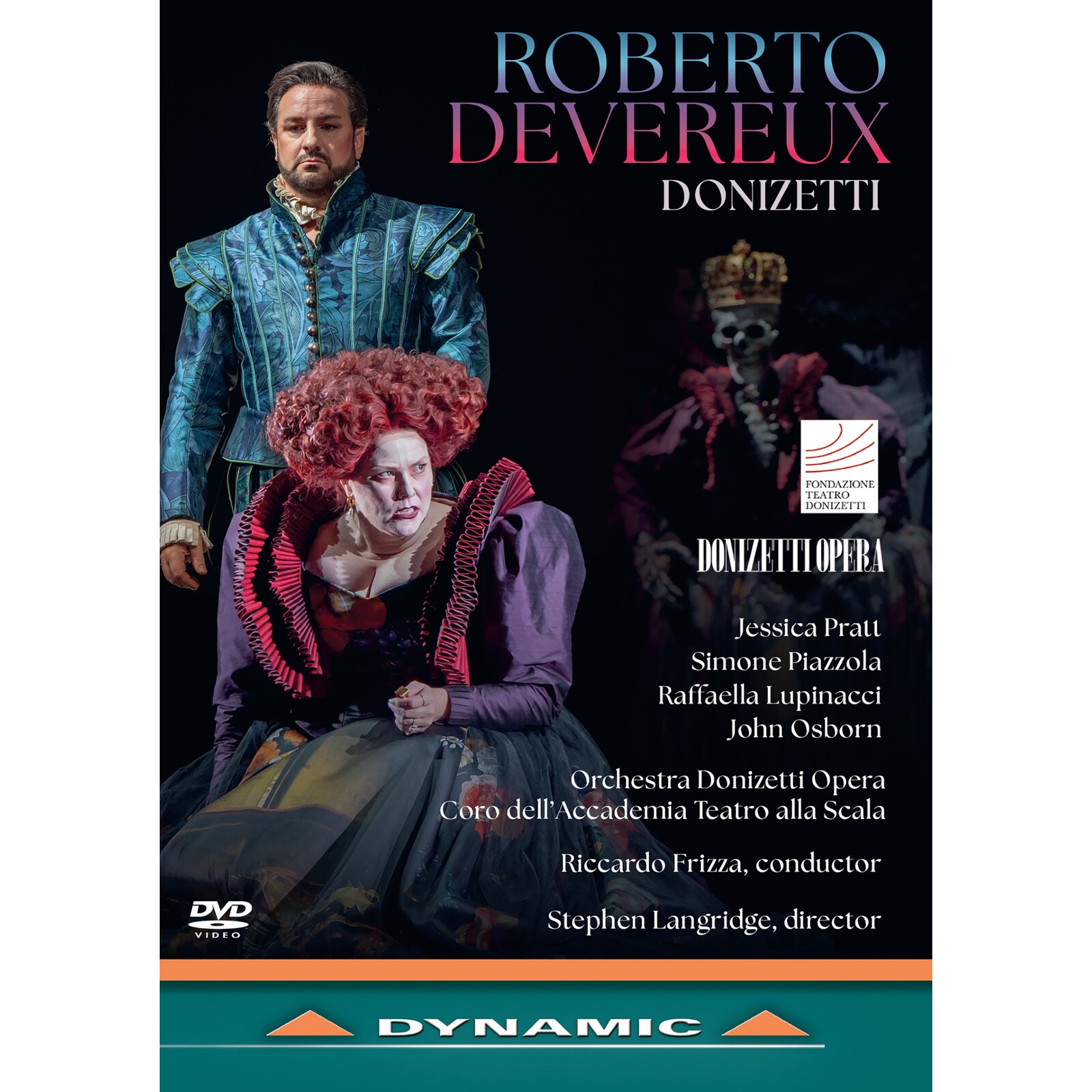 Picture of Jessica Pratt; Simone Piazzola; Raffaella Lupinacci; John Osborn; David Astorga; Ignas Melnikas; Fulvio Valenti; Orchestra Donizetti Opera; Coro dell'Accademia Teatro alla Scala; Salvo Sgro; Stephen Langridge; Riccardo Frizza - Gaetano Donizetti: Roberto Devereux