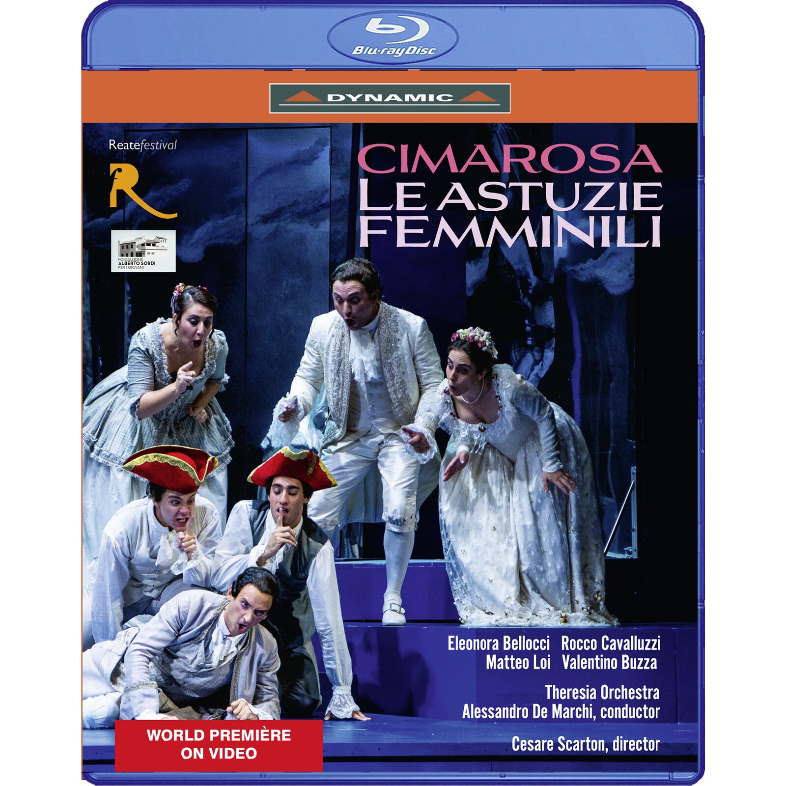 Picture of Eleonora Bellocci; Martina Licari; Rocco Cavalluzzi; Matteo Loi; Valentino Buzza; Angela Schisano; Diego Procoli; Theresia Orchestra; Cesare Scarton; Alessandro De Marchi - Domenico Cimarosa: Le astuzie femminili