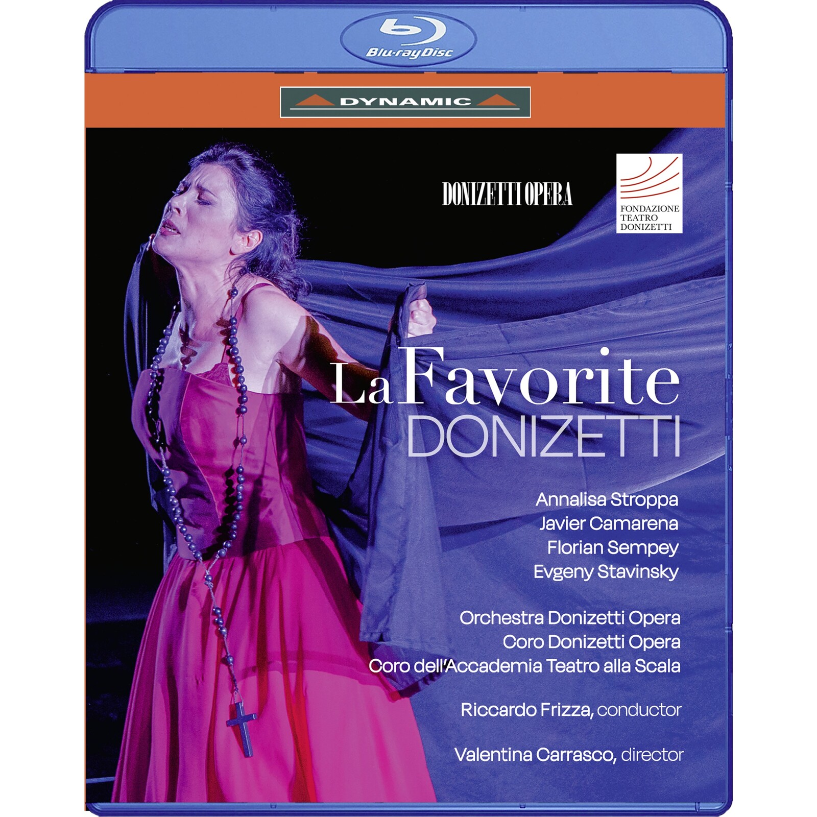Picture of Annalisa Stroppa; Javier Camarena; Florian Sempey; Evgeny Stavinsky; Edoardo Milletti; Orchestra Donizetti Opera; Coro Donizetti Opera and Coro dell'Accademia Teatro alla Scala; Valentina Carrasco; Riccardo Frizza - Gaetano Donizetti: La Favorite