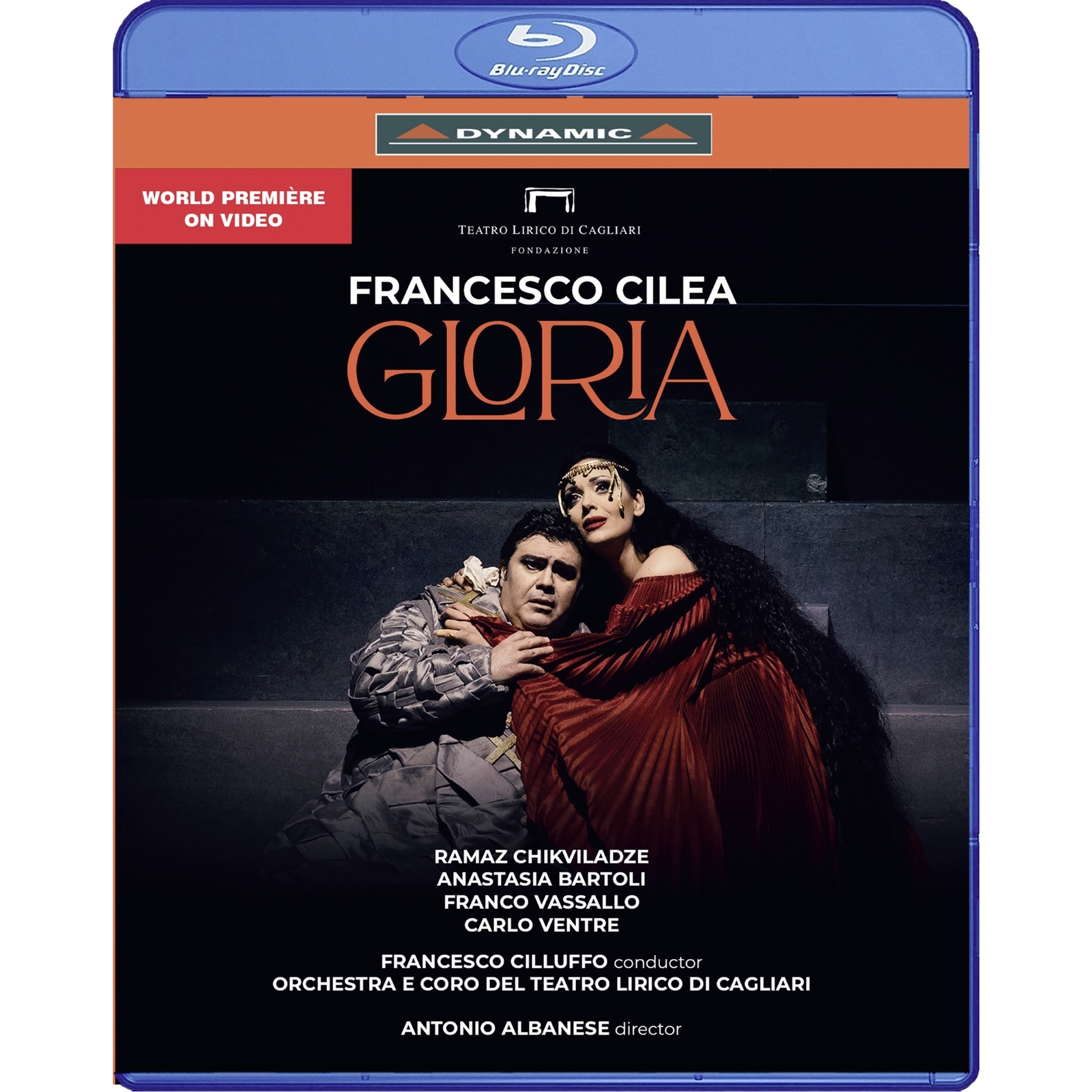 Picture of Ramaz Chikviladze; Anastasia Bartoli; Franco Vassallo; Carlo Ventre; Alessandro Abis; Elena Schirru; Alessandro Frabotta; Giovanni Andreoli; Orchestra e Coro del Teatro Lirico di Cagliari; Antonio Albanese; Francesco Cilluffo - Francesco Cilea: Gloria