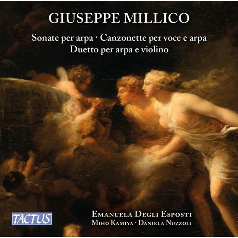 Picture of Esposti/Kamiya/Nuzzoli - Giuseppe Millico: Sonate per arpa, Canzonette per voce e arpa, Duetto per arpa e violino