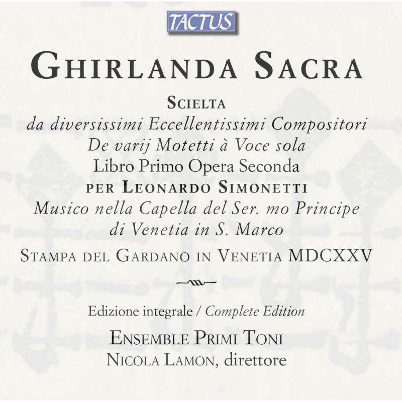 Picture of Ensemble Primi Toni - Sacra: Venezia | Scielta