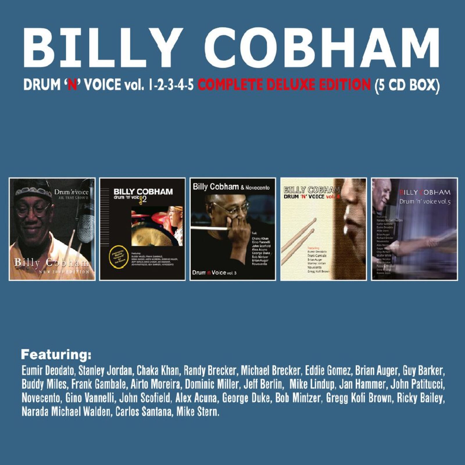 Picture of Billy Cobham - Drum 'n' Voice, Vols. 1 to 5 (Complete Deluxe Edition Five CD Box Set)