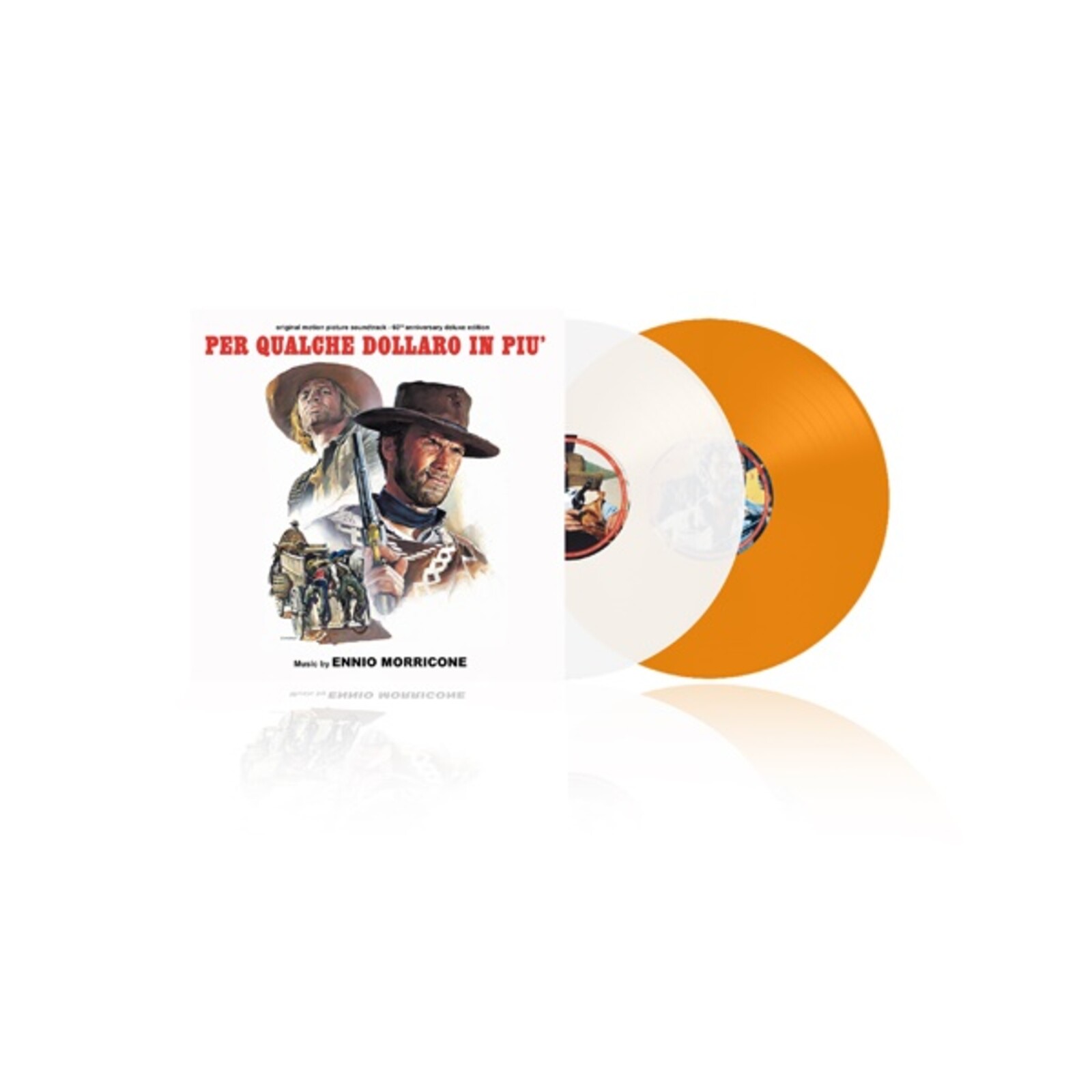 Picture of Ennio Morricone - Per Qualche Dollaro In Piu' (White and Orange Vinyl)