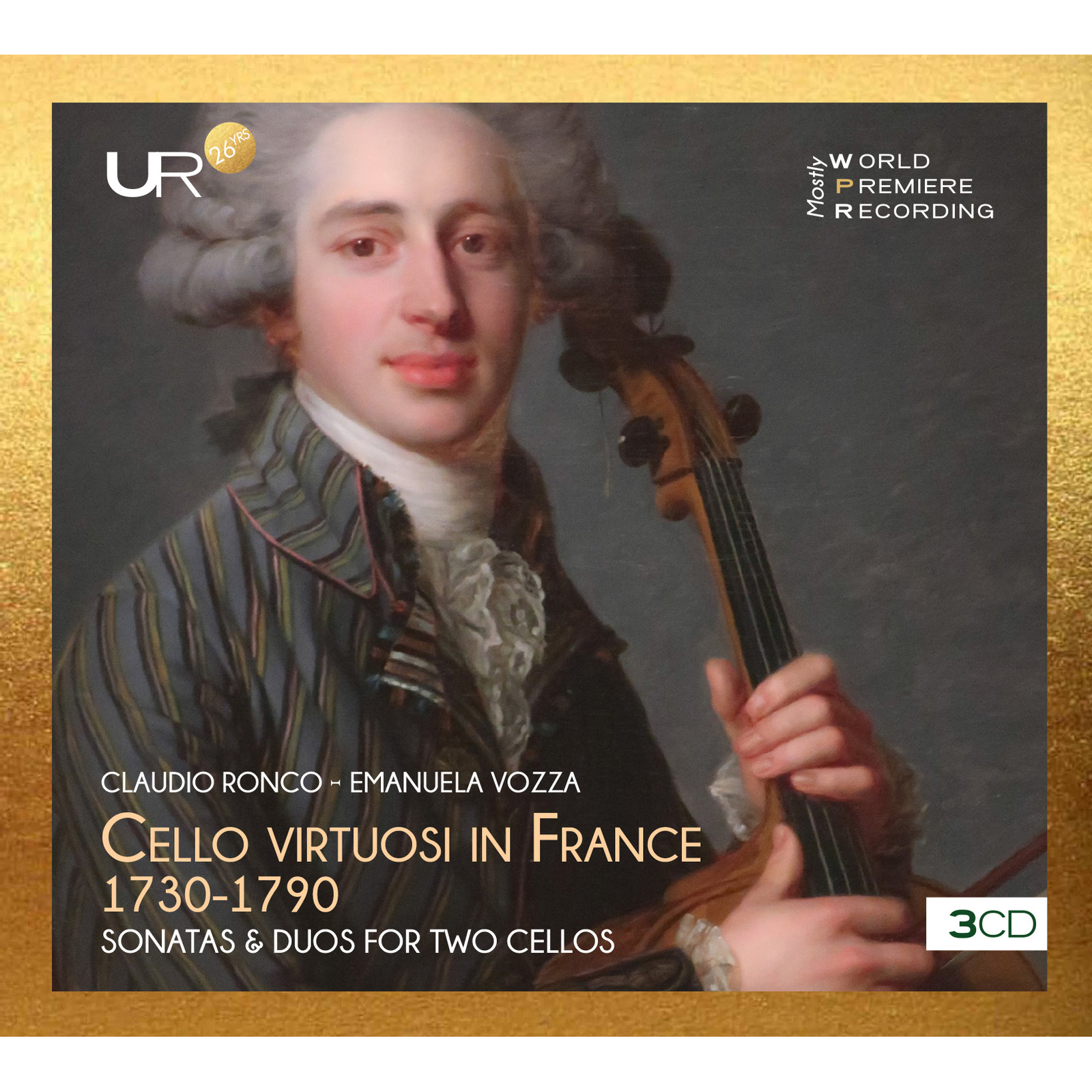 Picture of Claudio Ronco; Emanuela Vozza - Cello Viruosi in France 1730-1790 - Sonatas and Duos for Two Cellos