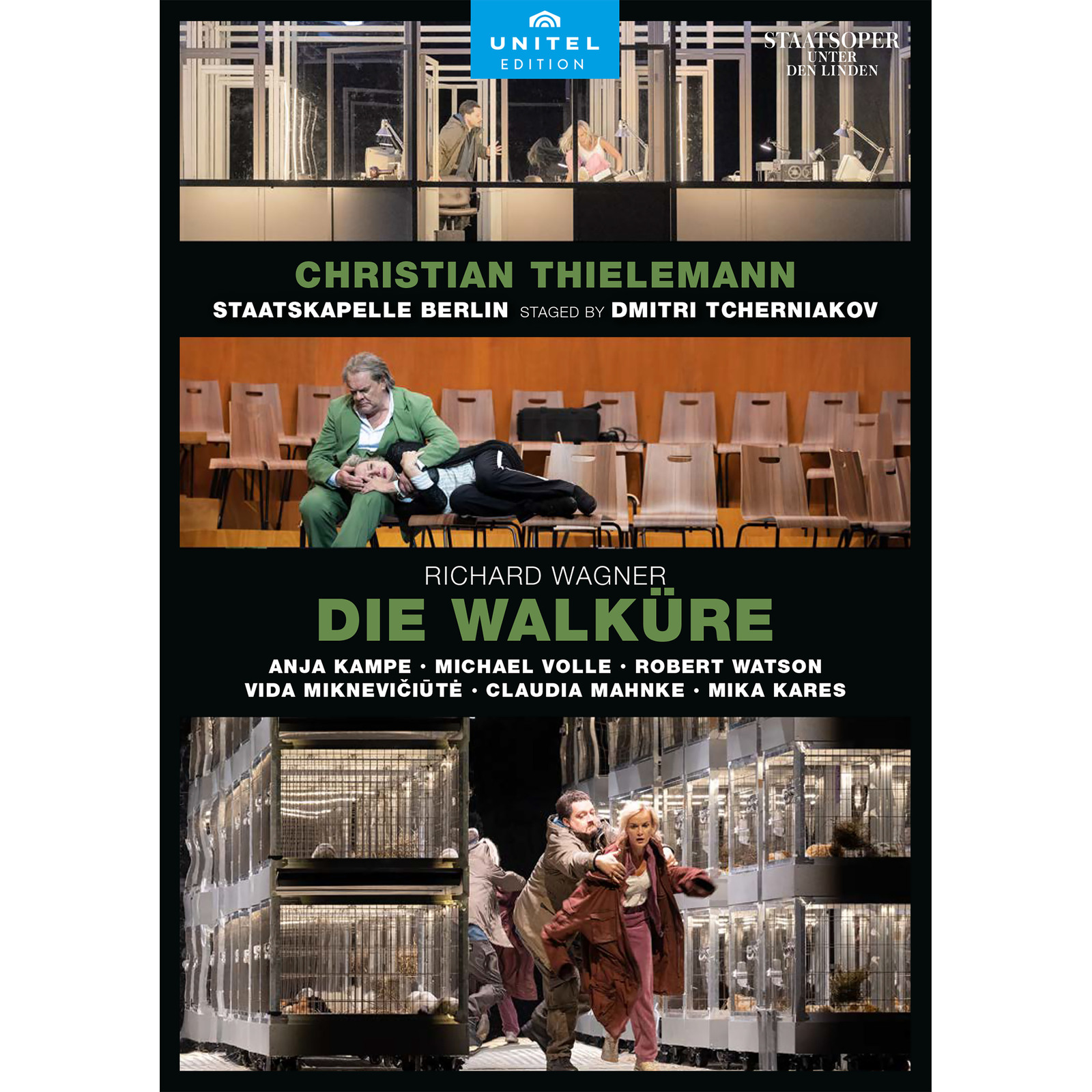 Picture of Anja Kampe; Michael Volle; Robert Watson; Vida Mikneviciute; Claudia Mahnke; Mika Kares; Staatskapelle Berlin; Dmitri Tcherniakov; Christian Thielemann - Richard Wagner: Die Walkure