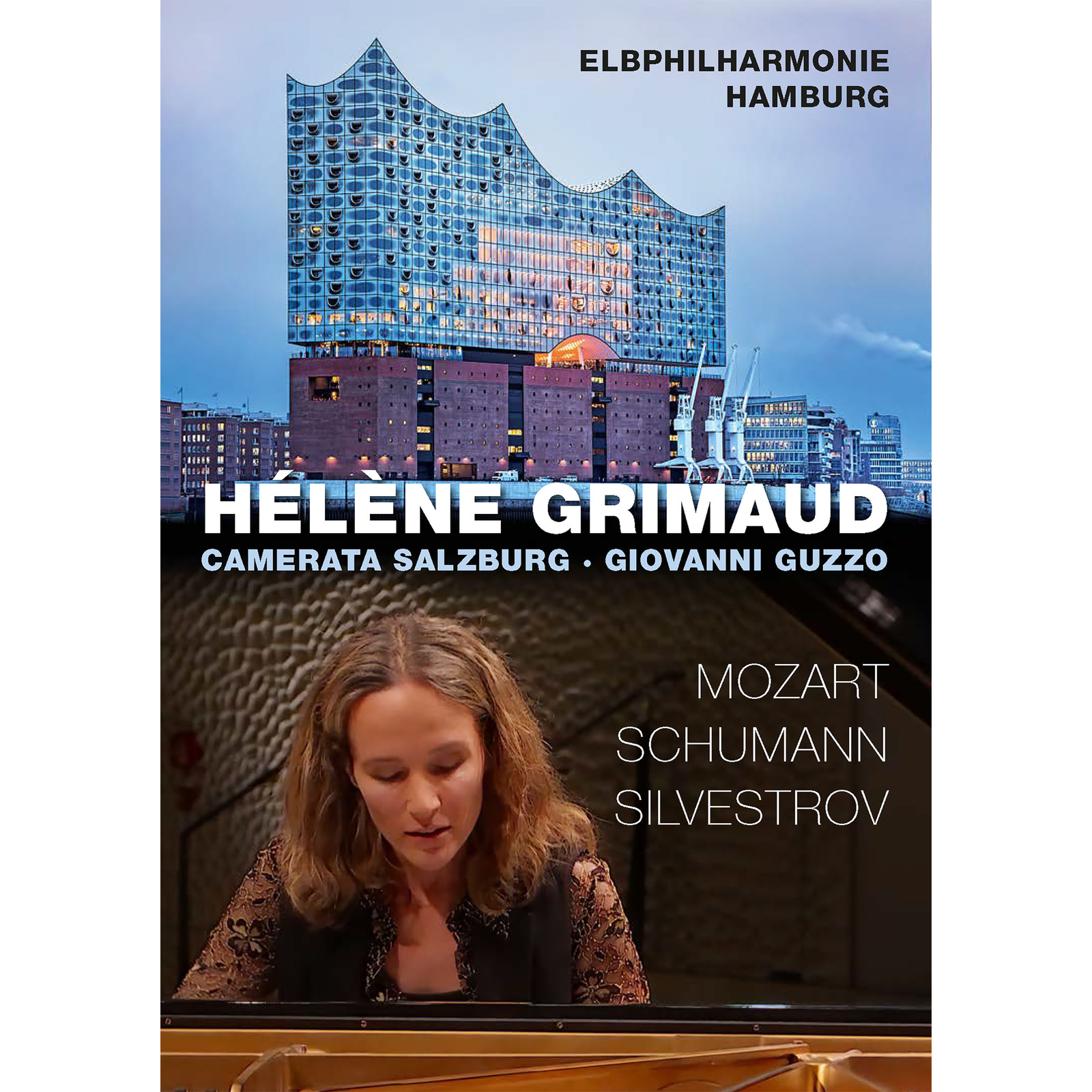 Picture of Helene Grimaud; Camerata Salzburg; Giovanni Guzzo - Helene Grimaud at Elbphilharmonie Hamburg