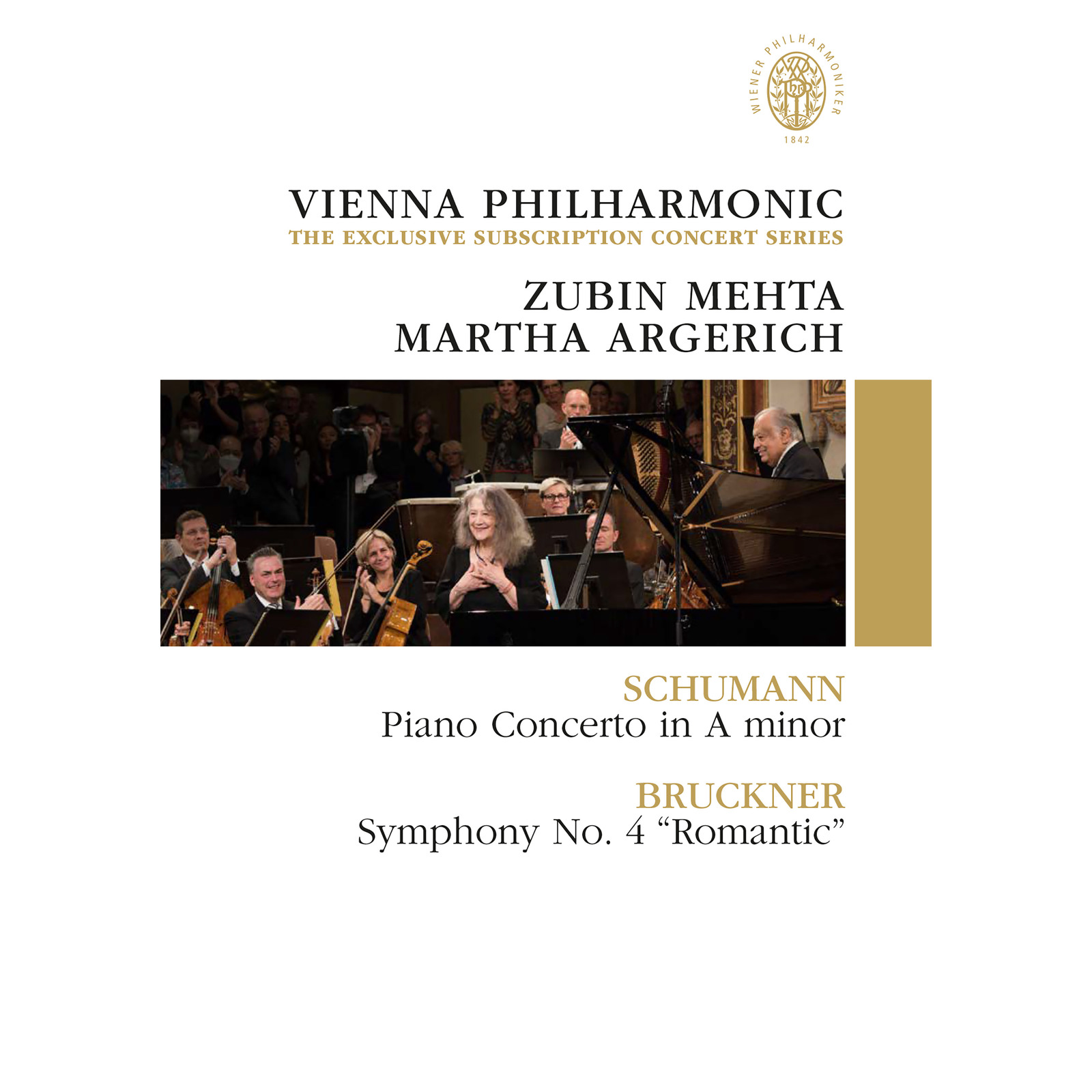 Picture of Martha Argerich; Wiener Philharmoniker; Zubin Mehta - Vienna Philharmonic: The Exclusive Subscription Concert Series - Zubin Mehta & Martha Argerich