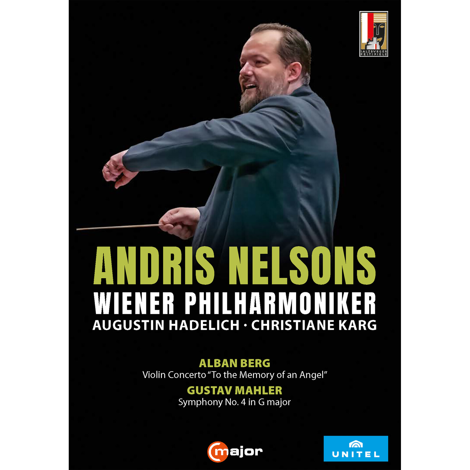 Picture of Augustin Hadelich; Christiane Karg; Wiener Philharmoniker; Andris Nelsons - Andris Nelsons conducts the Wiener Philharmoniker - Alban Berg: Violin Concerto; Gustav Mahler: Symphony No. 4