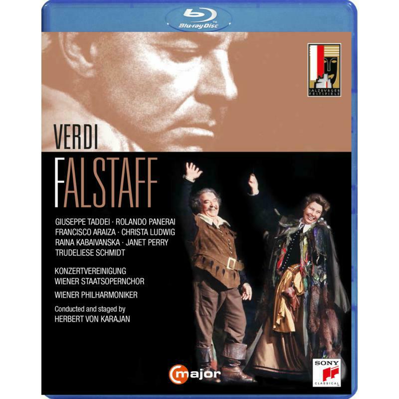 Picture of GIUSEPPE TADDEI, ROLANDO PANERAI, FRANCISCO ARAIZA, CHRISTA LUDWIG, RAINA KABAIVANSKA, JANET PERRY, TRUDELIESE SCHMIDT, KONZERTVEREINIGUNG WIENER STAATSOPERCHOR, WIENER PHILHARMONIKER - Giuseppe Verdi: Falstaff - Salzburg Festival 1982