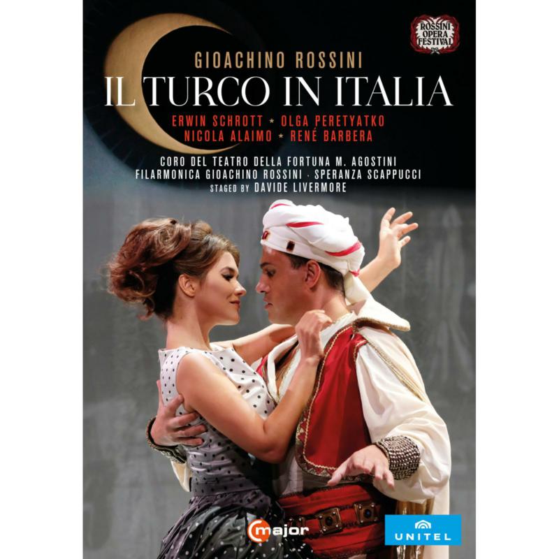 Picture of Erwin Schrott, Olga Perityatko, Nicola Alaimo, Rene Barbera, Pietro Spagnoli, Cecilia Molinari, Chorus of the Teatro Della Fortuna M. Agostini, Filarmonica Gioachino Rossini; Speranza Scappucci - Gioachino Rossini: Il turco in Italia