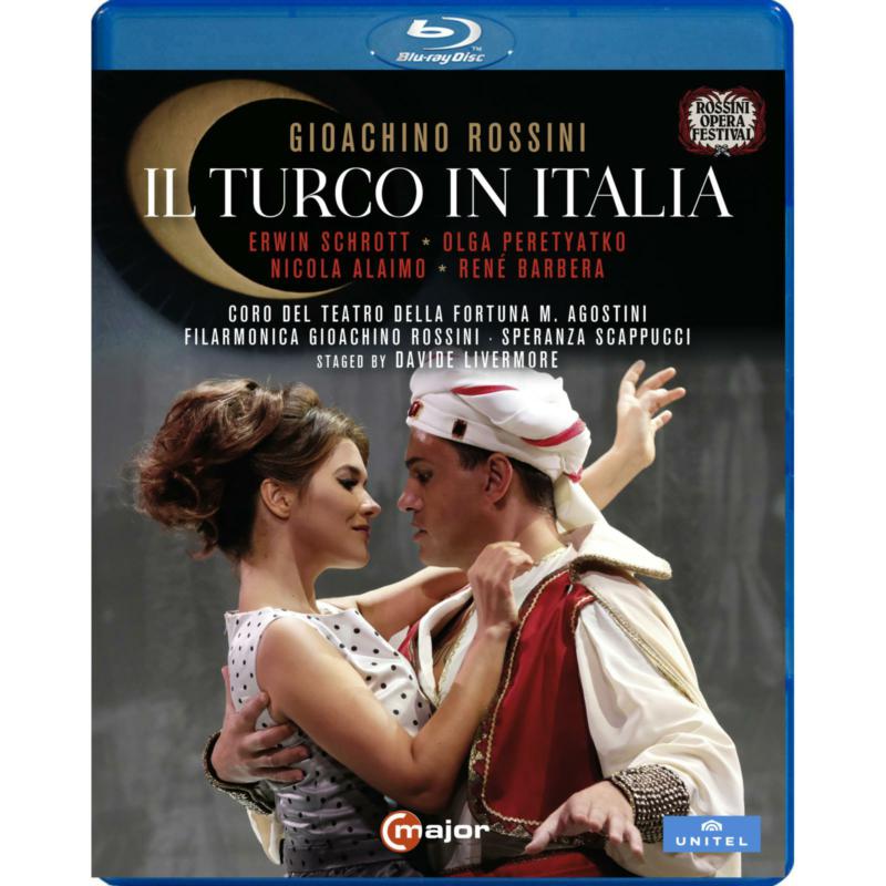 Picture of Erwin Schrott, Olga Perityatko, Nicola Alaimo, Rene Barbera, Pietro Spagnoli, Cecilia Molinari, Chorus of the Teatro Della Fortuna M. Agostini, Filarmonica Gioachino Rossini; Speranza Scappucci - Gioachino Rossini: Il turco in Italia