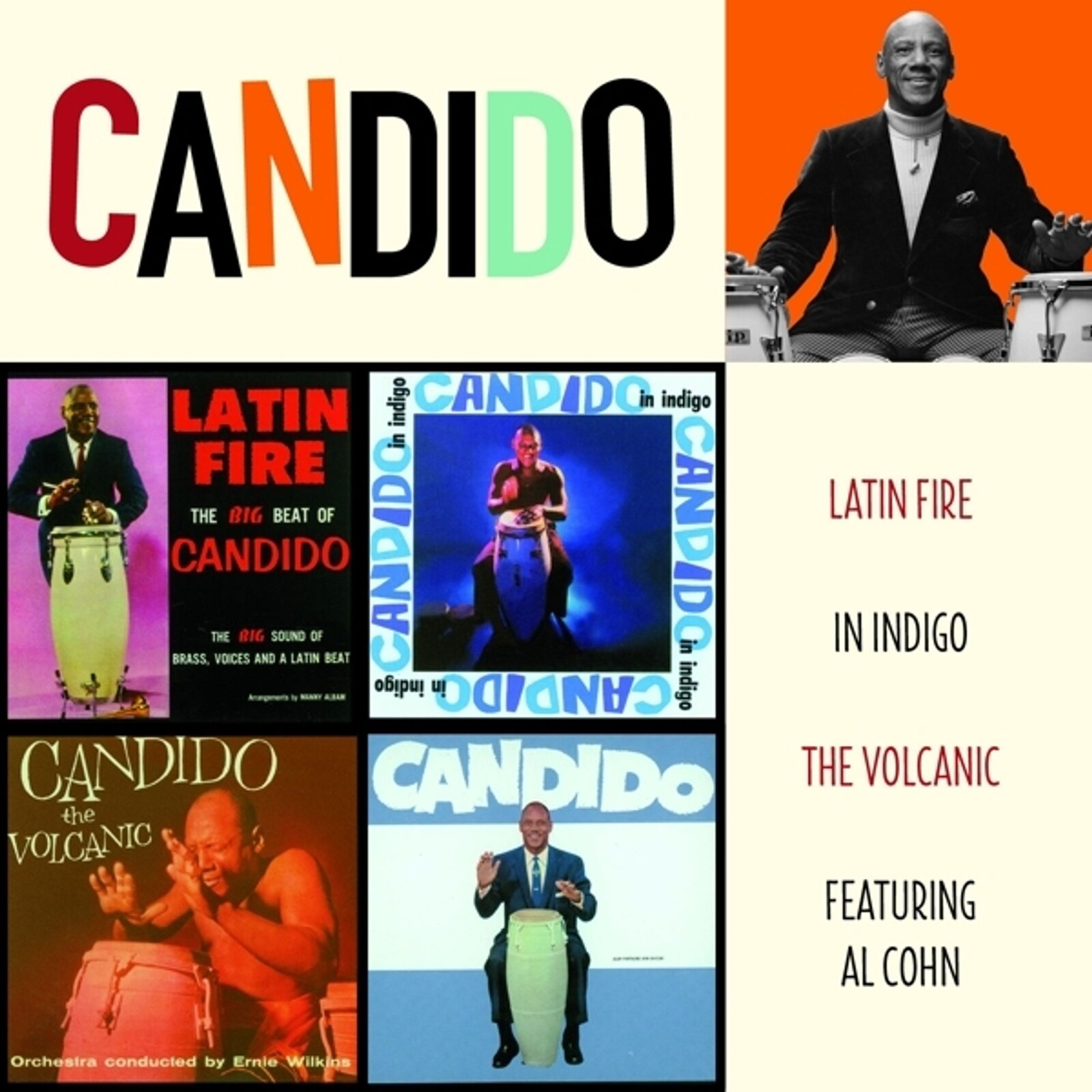 Picture of Candido - Latin Fire + In Indigo + The Volcanic + Feat Al Cohn