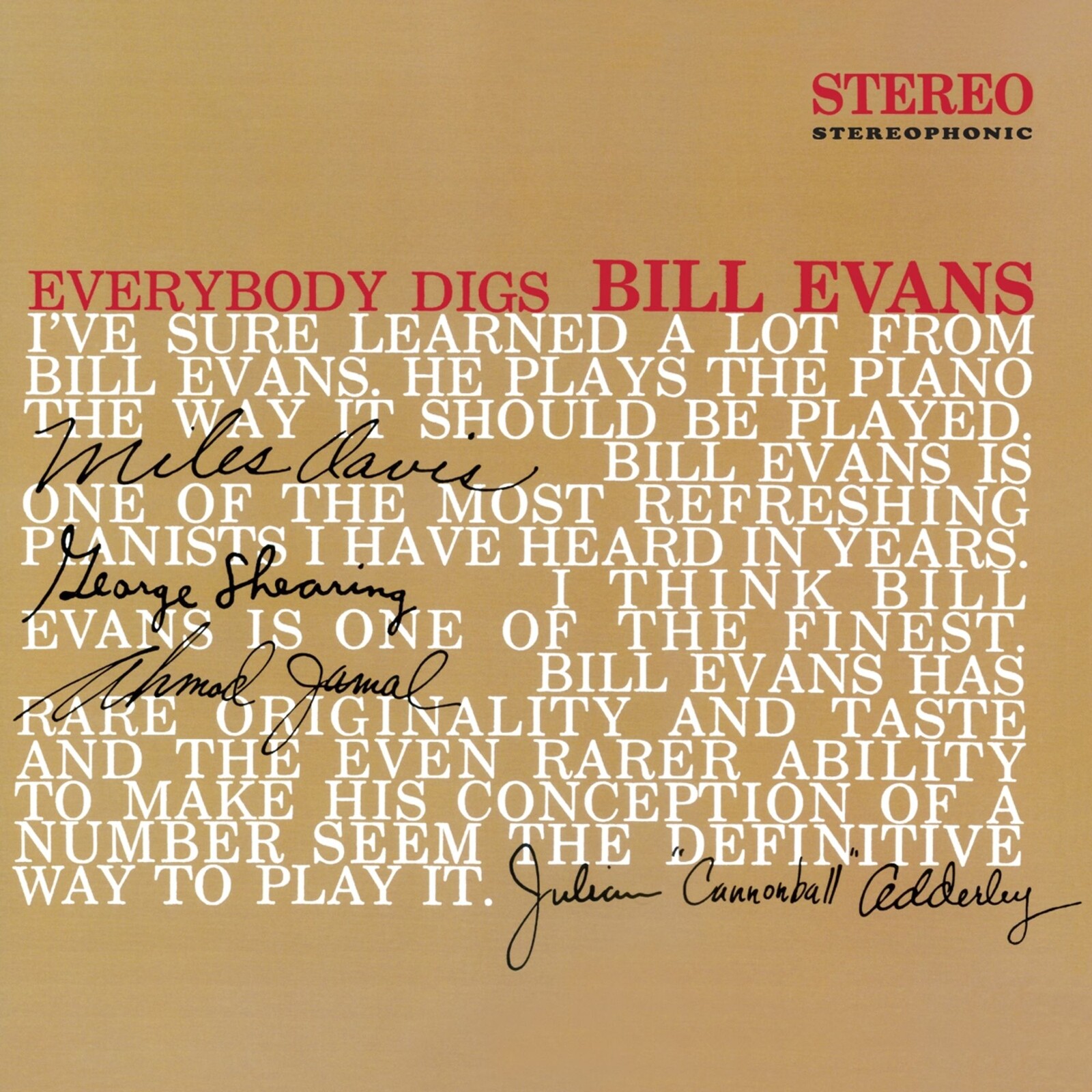 Picture of Bill Evans - Everybody Digs Bill Evans (Limited Edition In Solid Red Coloured Vinyl)