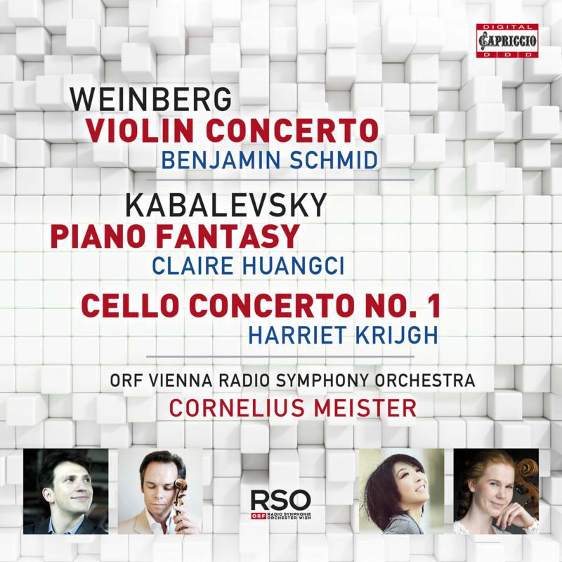 Picture of Schmid/Huangci/Krijgh - Mieczys?aw Weinberg: Violin Concerto, Dmitry Kabalevsky: Piano Fantasy, Cello Concerto No. 1