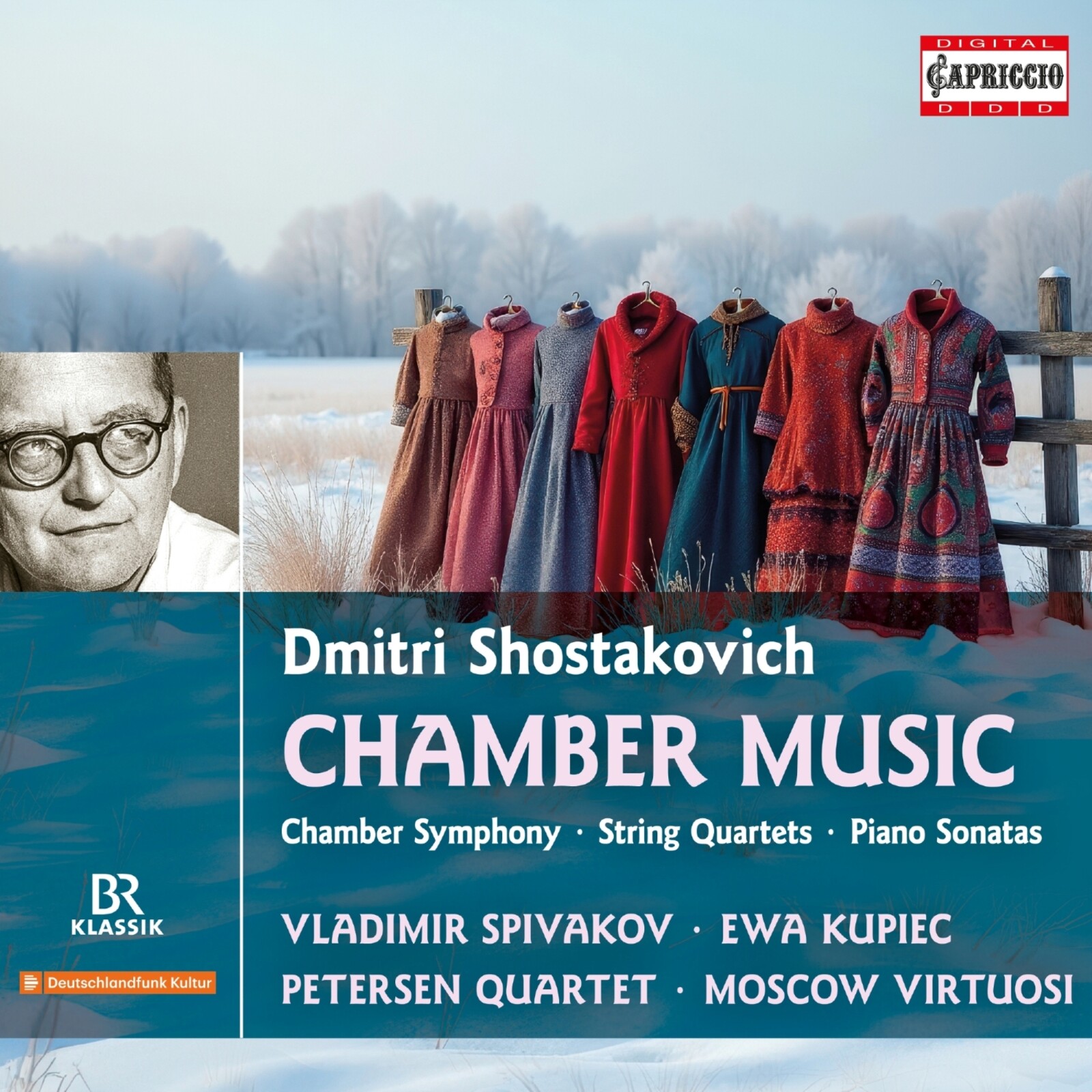 Picture of Zoryana Kushpler; Vladimir Spivakov; Ewa Kupiec; Margarete Babinsky; Holger Busch; Petersen Quartet; Moscow Virtuosi - Dmitri Shostakovich: Chamber Music - Chamber Symphony; String Quartet; Piano Sonatas