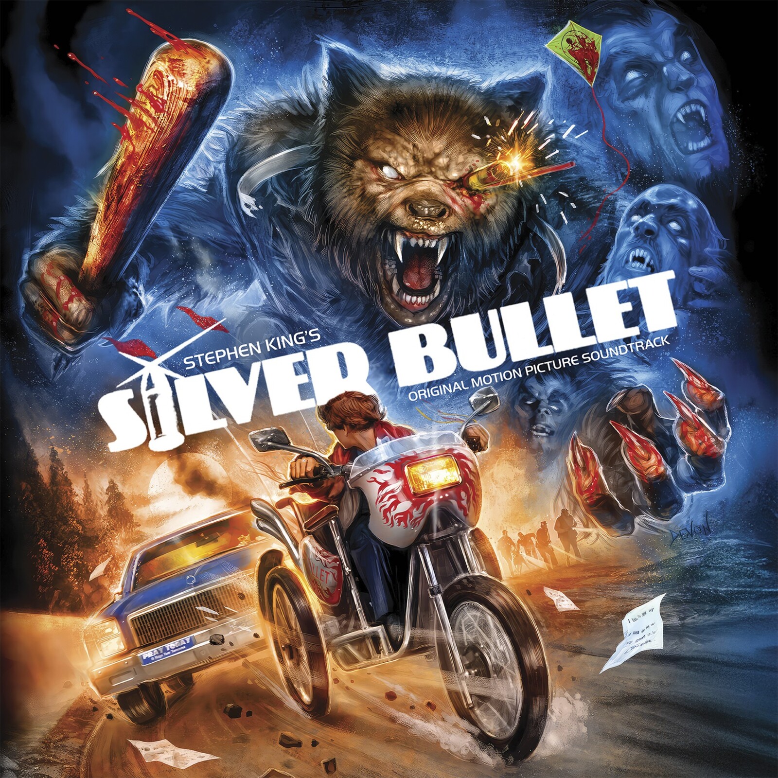 Picture of Jay Chattaway - Stephen King's Silver Bullet--Original Motion Picture Soundtrack (Scarlet & Gray SILVER BULLET Vinyl)